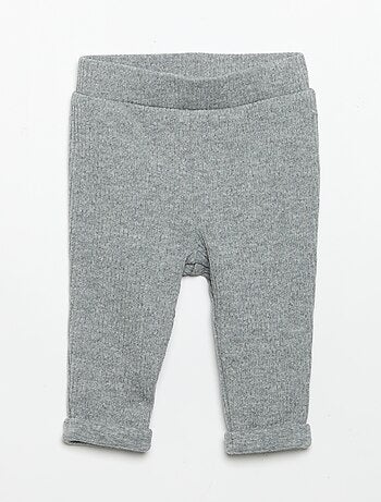 Conjunto de 2 piezas de punto acanalado - Sudadera + pantalón