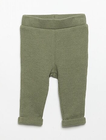 Conjunto de 2 piezas de punto acanalado - Sudadera + pantalón