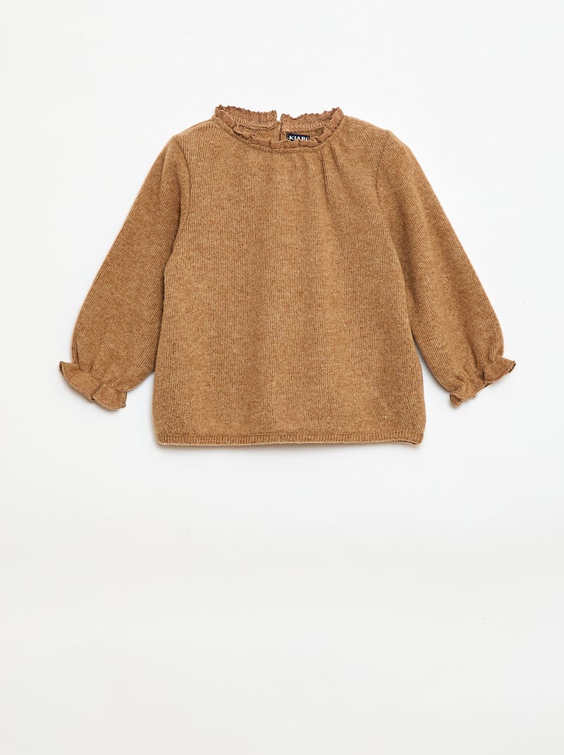 Conjunto de 2 piezas de punto Beige - Kiabi