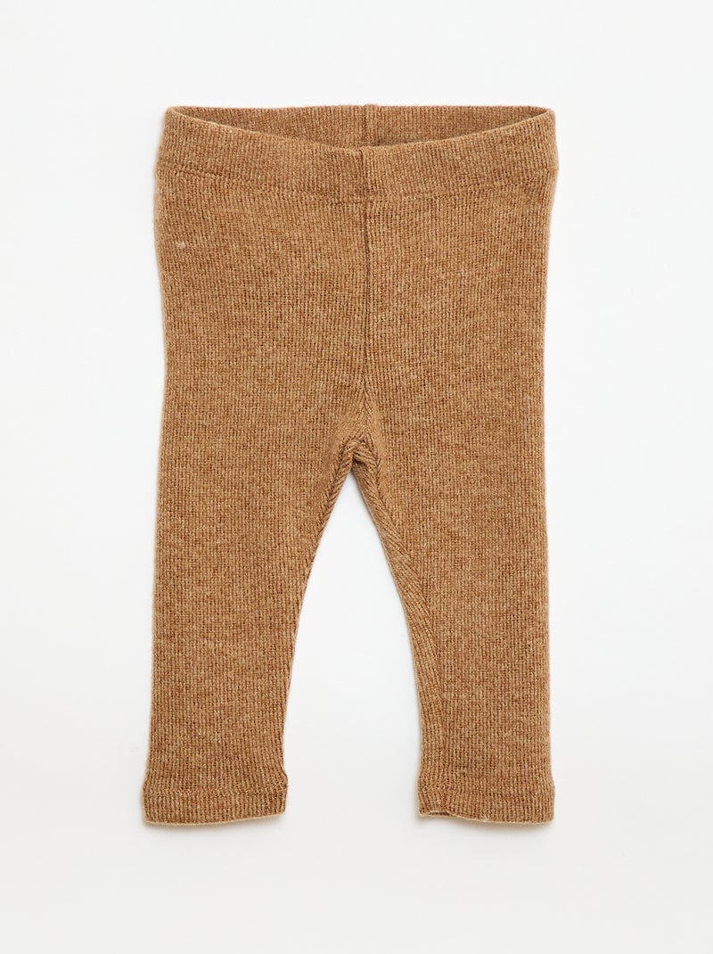 Conjunto de 2 piezas de punto Beige - Kiabi