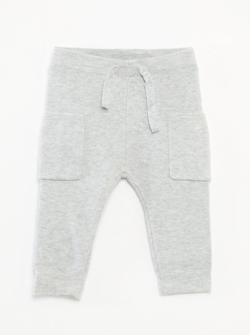 Conjunto de 2 piezas de punto Gris - Kiabi