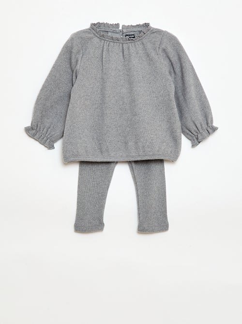Conjunto de 2 piezas de punto - Kiabi