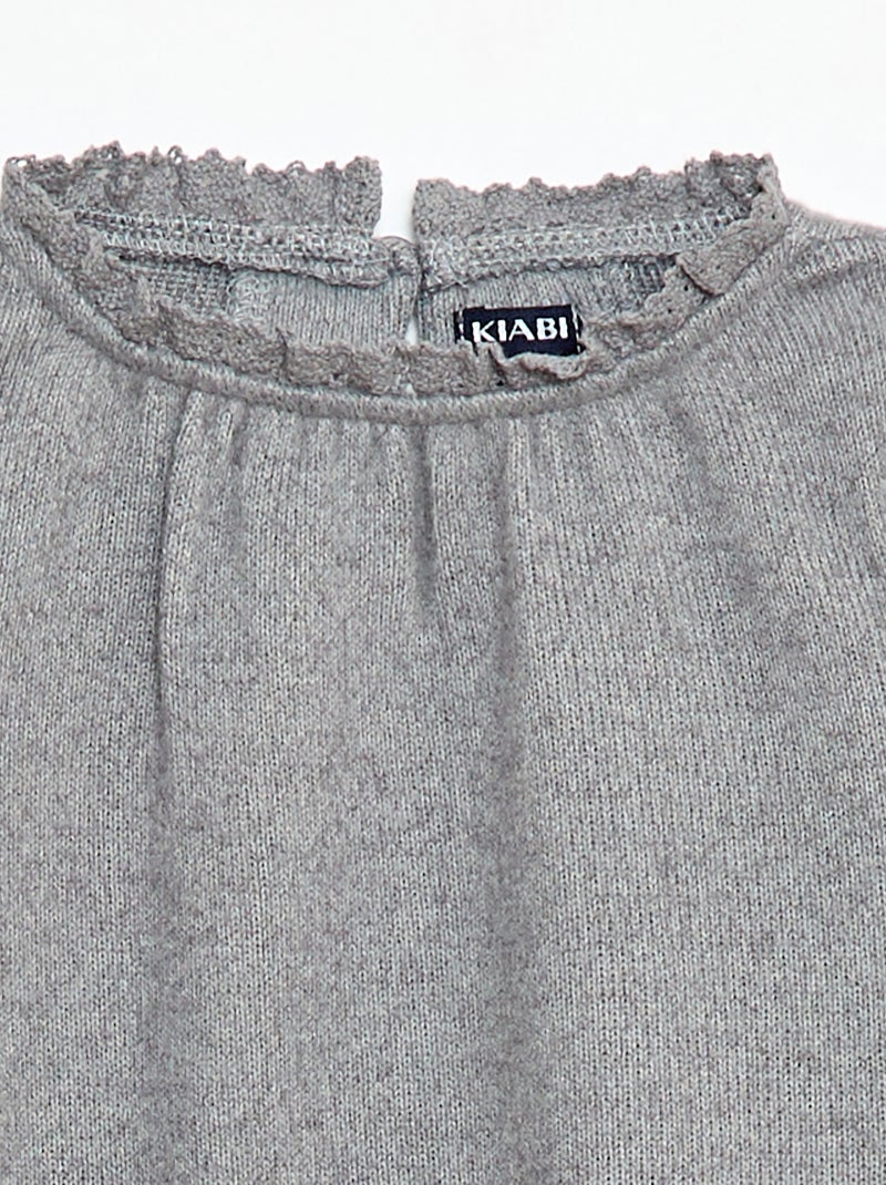 Conjunto de 2 piezas de punto Gris - Kiabi
