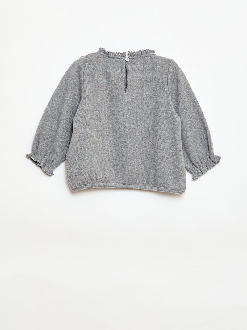 Conjunto de 2 piezas de punto Gris - Kiabi