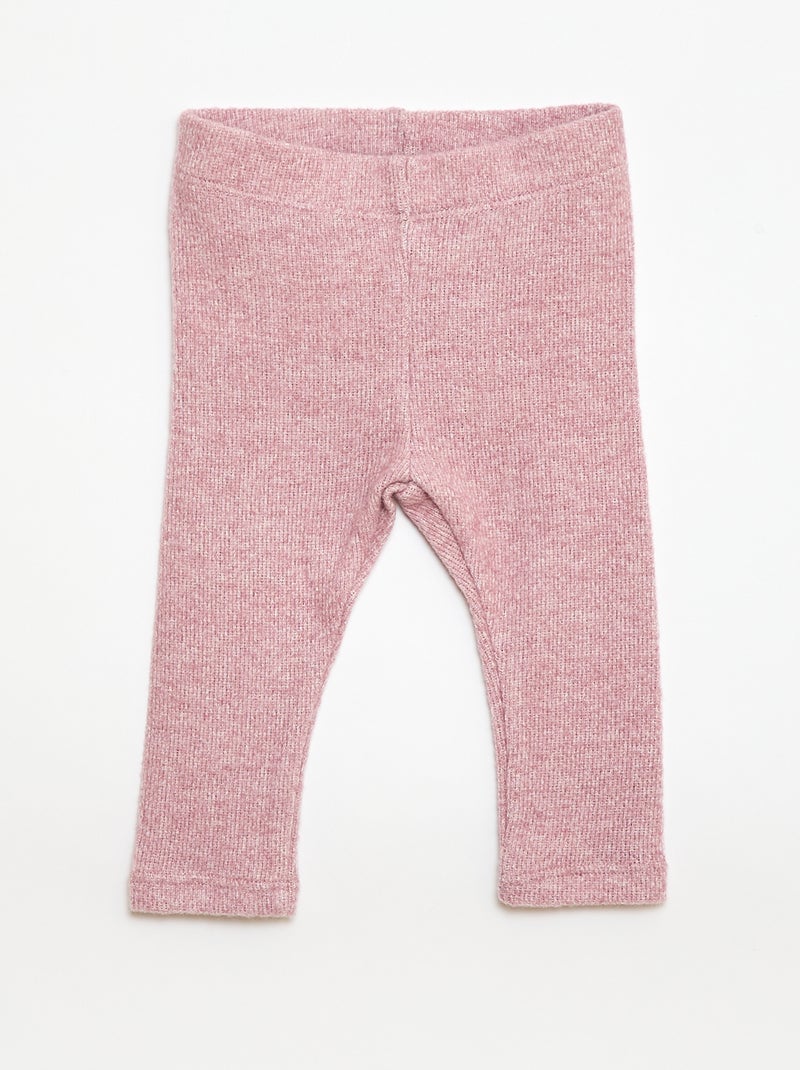 Conjunto de 2 piezas de punto Rosa - Kiabi