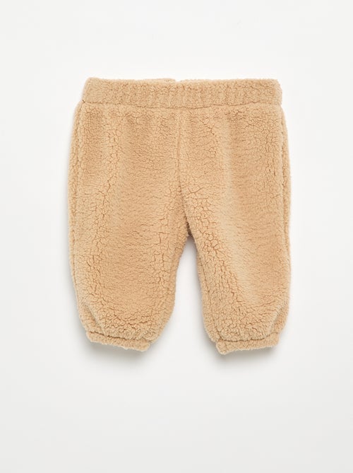 Conjunto de 2 piezas de tejido borreguito - Sudadera + pantalón - Kiabi Conjunto de 2 piezas de tejido borreguito - Sudadera + pantalón - Kiabi