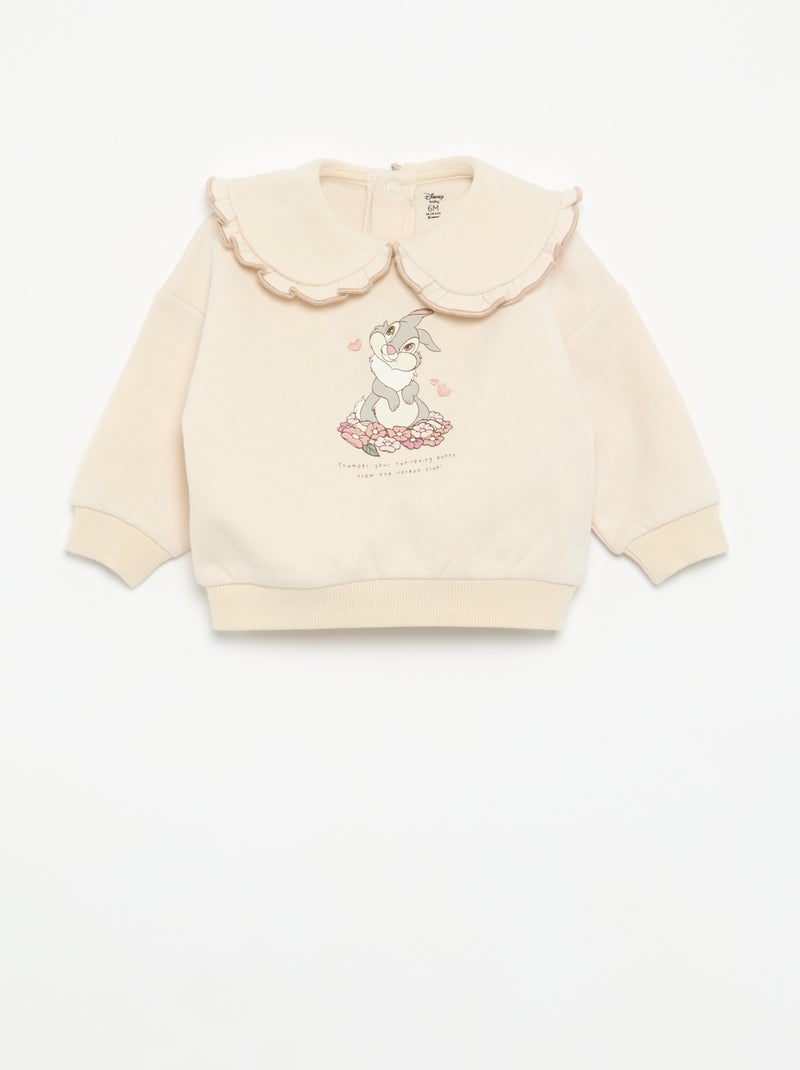Conjunto de 2 piezas 'Disney' - Sudadera + legging Beige - Kiabi