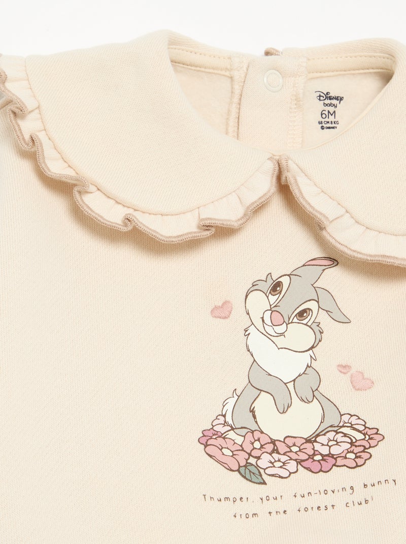 Conjunto de 2 piezas 'Disney' - Sudadera + legging Beige - Kiabi