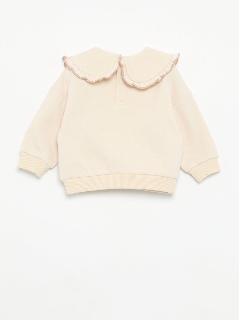 Conjunto de 2 piezas 'Disney' - Sudadera + legging Beige - Kiabi