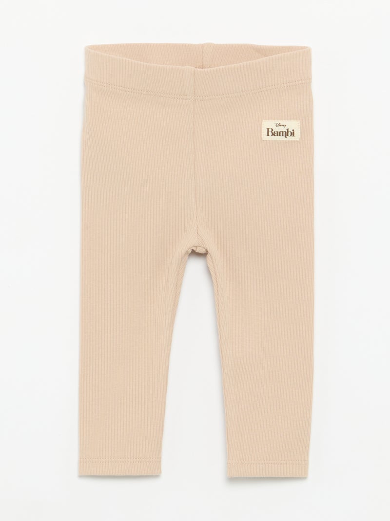 Conjunto de 2 piezas 'Disney' - Sudadera + legging Beige - Kiabi
