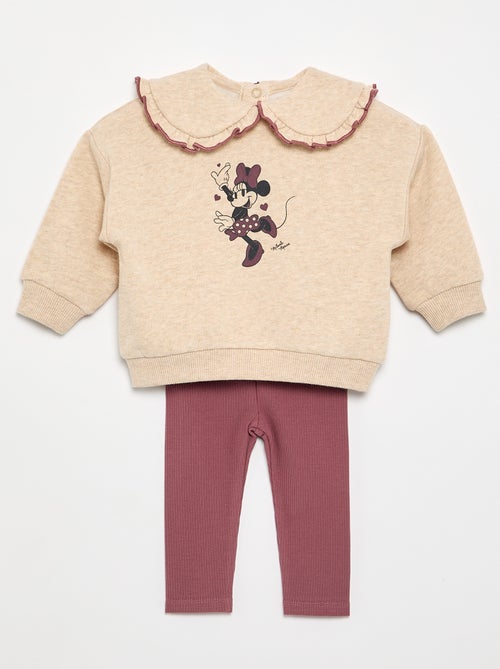 Conjunto de 2 piezas 'Disney' - Sudadera + legging - Kiabi Conjunto de 2 piezas 'Disney' - Sudadera + legging - Kiabi