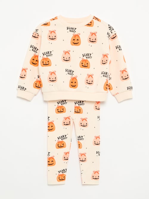 Conjunto de 2 piezas \'Halloween\' - Sudadera + legging - Kiabi