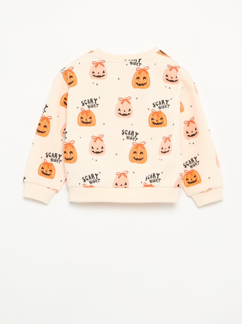 Conjunto de 2 piezas \'Halloween\' - Sudadera + legging Beige - Kiabi