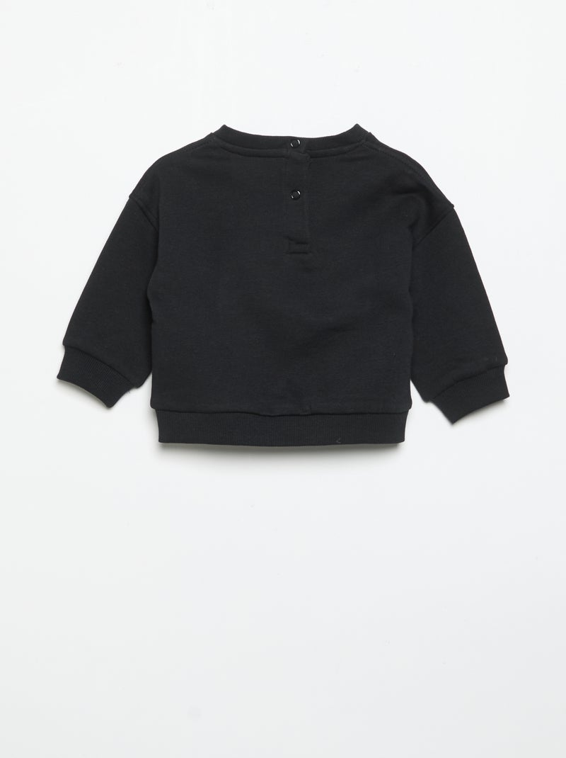 Conjunto de 2 piezas 'Halloween' - Sudadera + pantalón de Chándal Negro - Kiabi