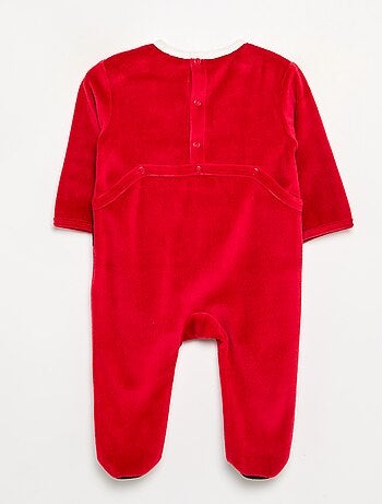 Conjunto de 2 piezas 'Navidad' de terciopelo - pijama de dormir + gorro
