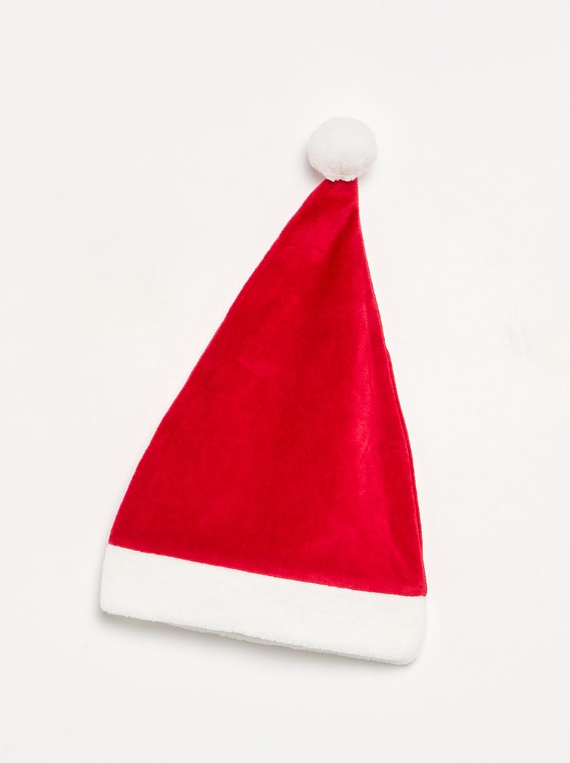 Conjunto de 2 piezas 'Navidad' de terciopelo - pijama de dormir + gorro Rojo - Kiabi