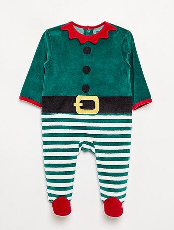 Conjunto de 2 piezas 'Navidad' de terciopelo - pijama de dormir + gorro