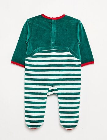 Conjunto de 2 piezas 'Navidad' de terciopelo - pijama de dormir + gorro