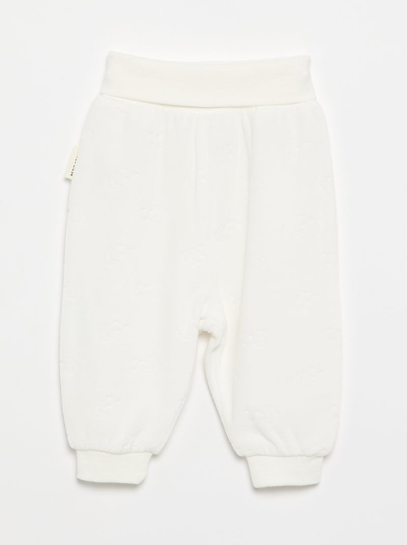 Conjunto de 2 piezas 'Petit Béguin' - cárdigan + pantalón Blanco - Kiabi