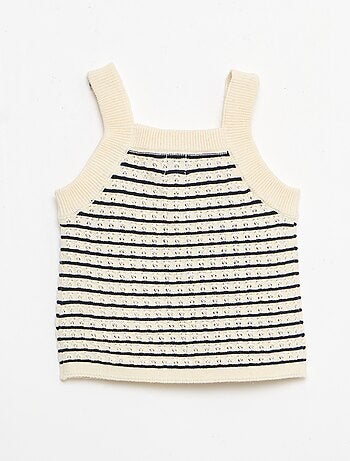 Conjunto de 2 piezas: short + camiseta de ganchillo