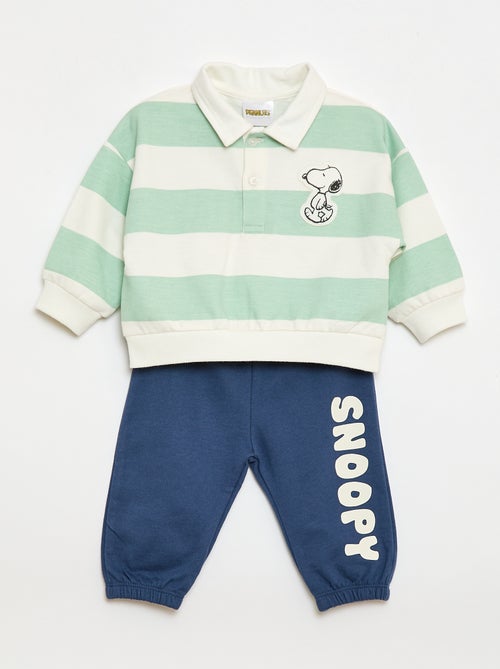 Conjunto de 2 piezas 'Snoopy' Sudadera + pantalón de jogging - Kiabi