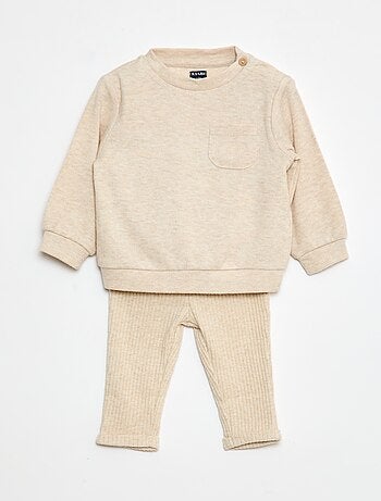 Conjunto de 2 piezas sudadera + leggings