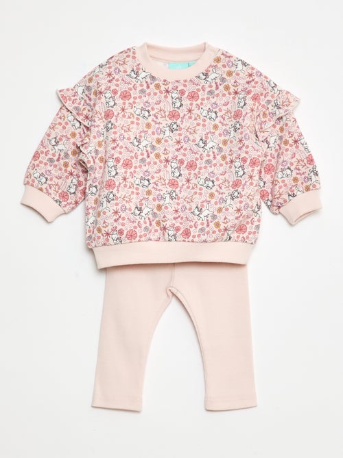 Conjunto de 2 piezas sudadera + leggings 'Disney' - Kiabi