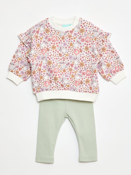 Conjunto de 2 piezas sudadera + leggings 'Disney' - Kiabi