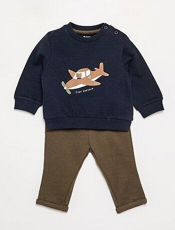 Conjunto de 2 piezas: sudadera + pantalón