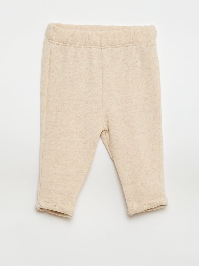 Conjunto de 2 piezas: sudadera + pantalón Beige - Kiabi
