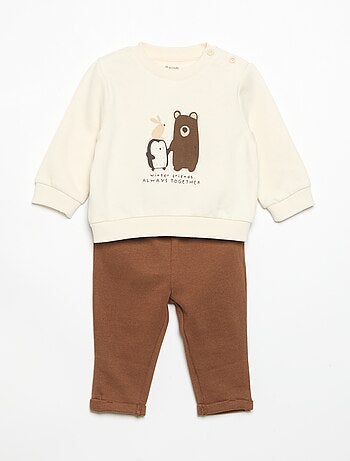 Conjunto de 2 piezas: sudadera + pantalón