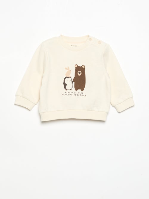 Conjunto de 2 piezas: sudadera + pantalón - Kiabi Conjunto de 2 piezas: sudadera + pantalón - Kiabi