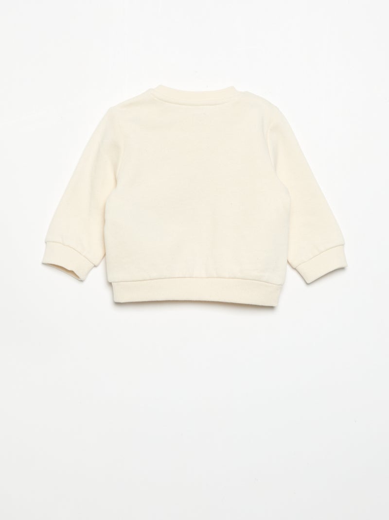 Conjunto de 2 piezas: sudadera + pantalón Beige - Kiabi