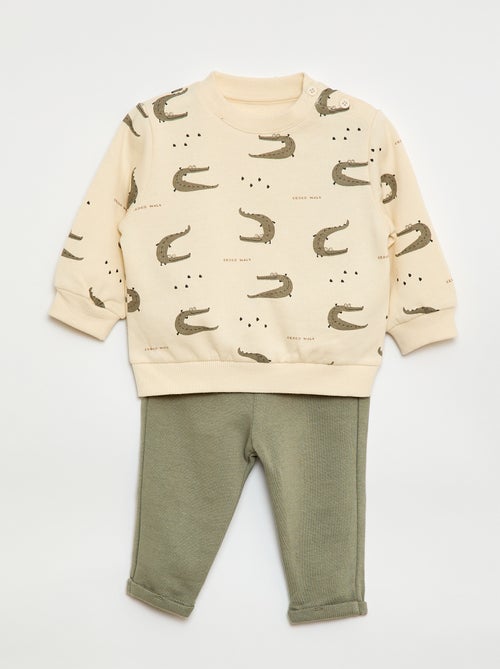 Conjunto de 2 piezas: sudadera + pantalón - Kiabi