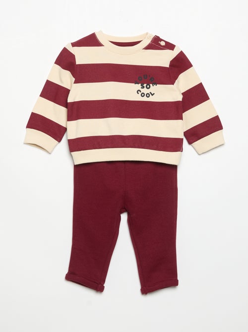 Conjunto de 2 piezas: sudadera + pantalón - Kiabi