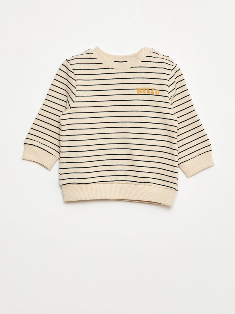 Conjunto de 2 piezas: sudadera + pantalón Blanco - Kiabi