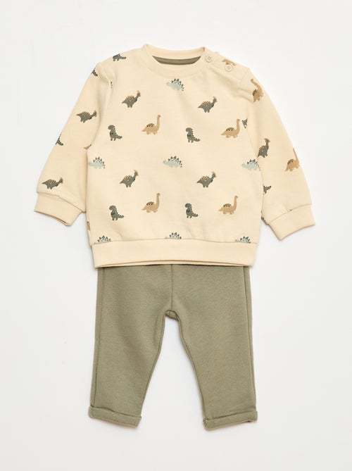 Conjunto de 2 piezas: sudadera + pantalón - Kiabi