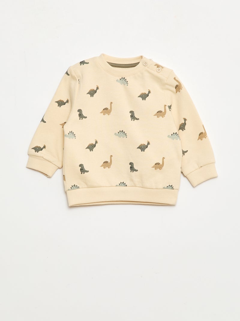 Conjunto de 2 piezas: sudadera + pantalón Blanco - Kiabi