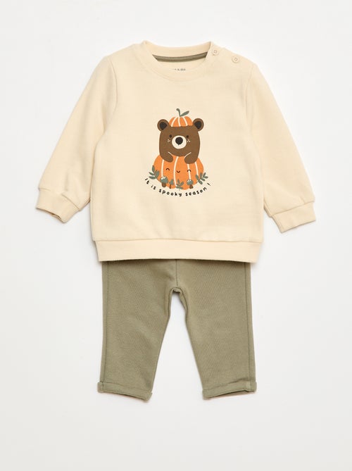 Conjunto de 2 piezas: sudadera + pantalón - Kiabi