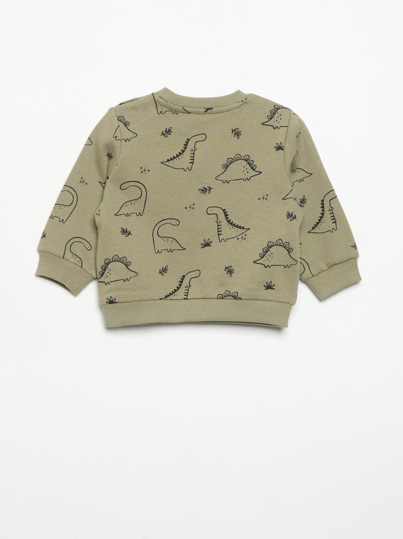 Conjunto de 2 piezas: sudadera + pantalón Kaki - Kiabi