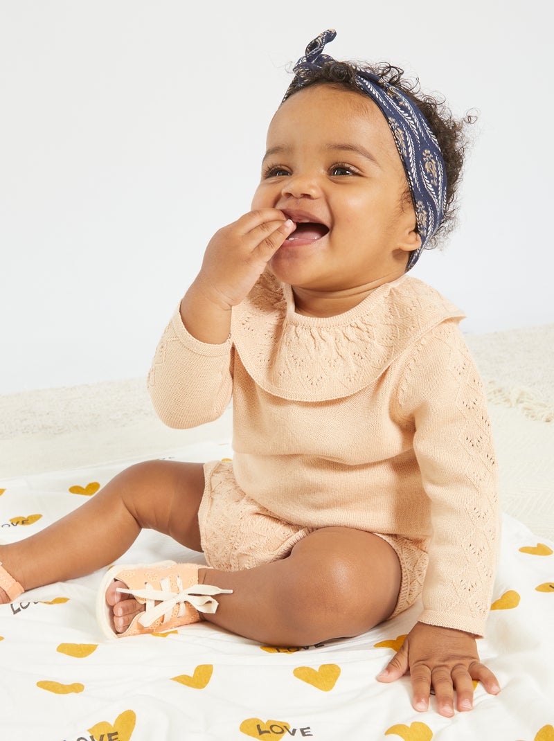 Conjunto de 2 piezas tricot BEIGE - Kiabi