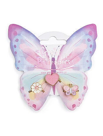 Conjunto de 3 anillos ajustables wonderland - Great Pretenders