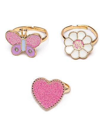 Conjunto de 3 anillos ajustables wonderland | Great Pretenders