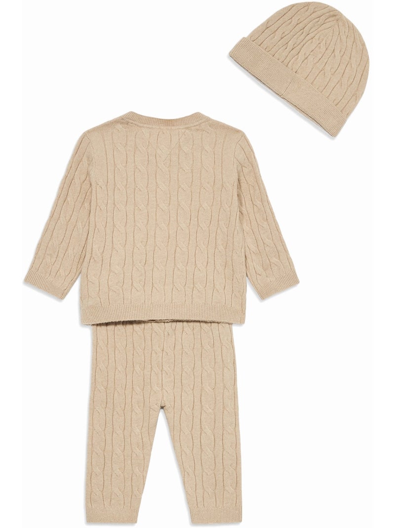 Conjunto de 3 piezas - Tommy Hilfiger Beige - Kiabi