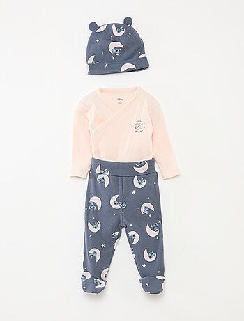 Conjunto de 3 piezas: body + legging + gorro 'Disney'