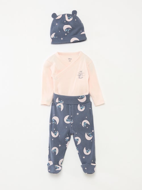 Conjunto de 3 piezas: body + legging + gorro 'Disney' - Kiabi