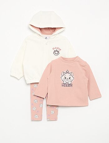 Conjunto de 3 piezas 'Disney' - sudadera con capucha + camiseta + legging