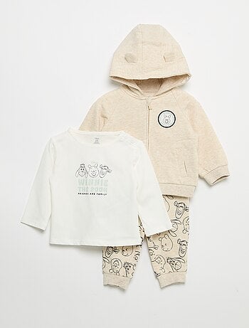 Conjunto de 3 piezas 'Disney' - Sudadera + pantalón + Camiseta de manga larga