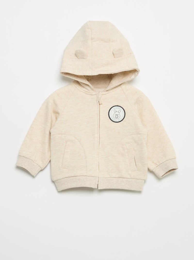 Conjunto de 3 piezas 'Disney' - Sudadera + pantalón + camiseta de manga larga Beige - Kiabi