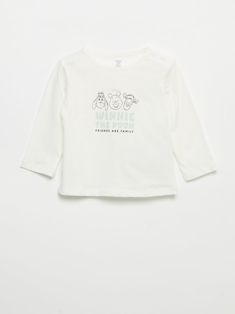 Conjunto de 3 piezas 'Disney' - Sudadera + pantalón + camiseta de manga larga Beige - Kiabi